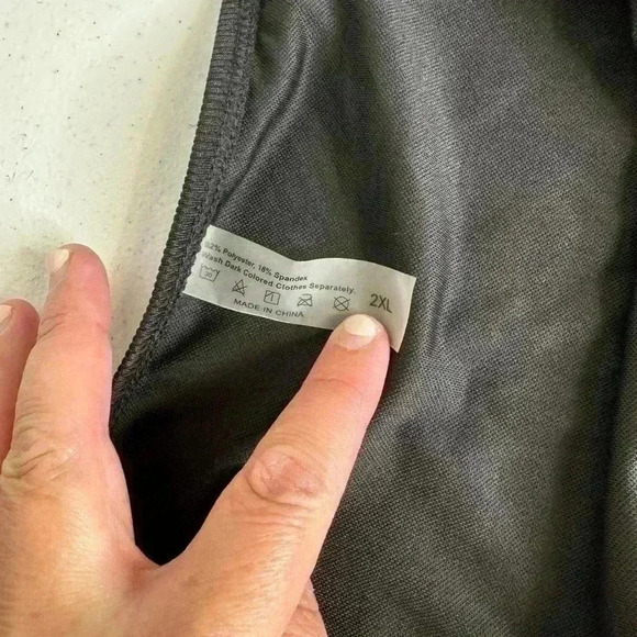 NEW SHEIN black ribbed cheeky swim bottoms, size 2XL - Picture 5 of 6